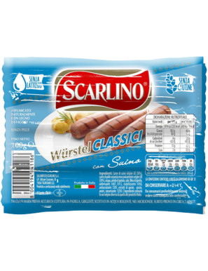 SCARLINO WURSTEL PZ.4 G.100  -CLASSICI SUINO-