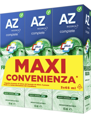 AZ DENT.COMPLETE FRESCHEZZA DELICATA ML.65X3 (TRIPACCO)