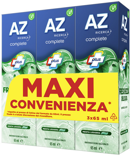 AZ DENT.COMPLETE FRESCHEZZA DELICATA ML.65X3 (TRIPACCO)