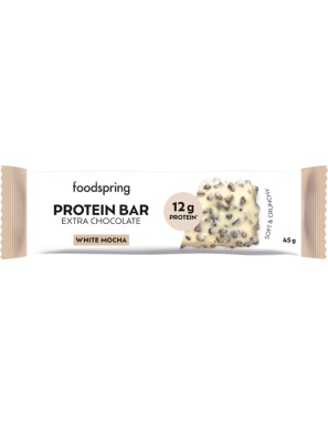 FOODSPRING PROTEIN BAR EXTRA CHOC WHITE MOCHA G.45