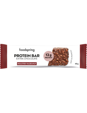 FOODSPRING PROTEIN BAR EXTRA CHOC ROASTED HAZELNUT G.45