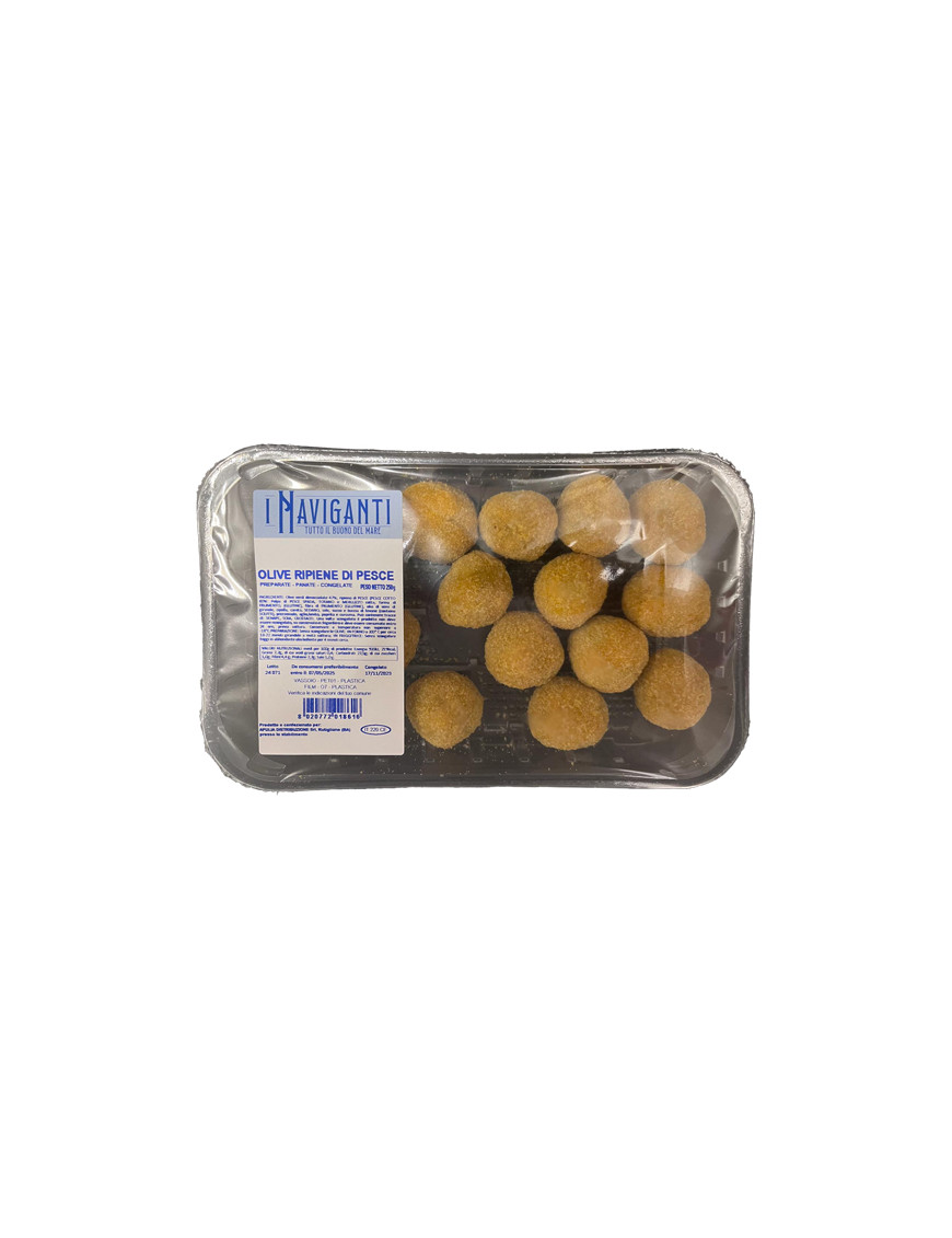 I NAVIGANTI OLIVE RIPIENE DIPESCE PREFRITTE G.250 -SURGE-