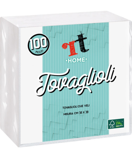 RT  HOME TOV. 38X38 2V. BIANCO X100PZ.