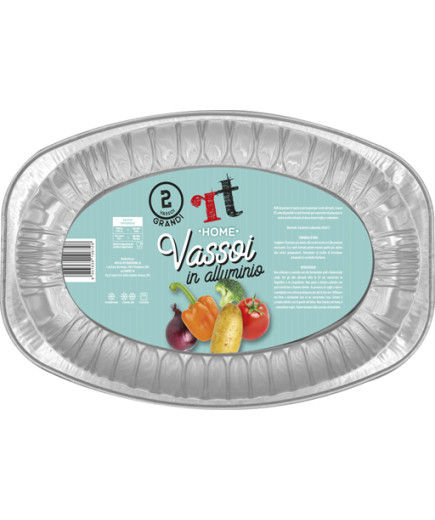 RT  HOME VASSOI ALLUMINIO GRANDI 2PZ
