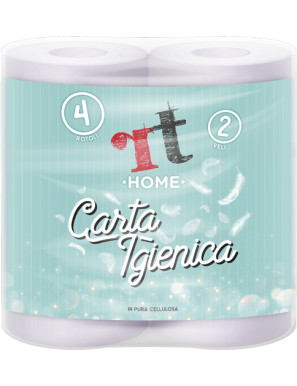 RT  HOME CARTA IGIENICA 4 ROTOLI 2 VELI MAXI