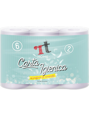 RT  HOME CARTA IGIENICA 6 ROTOLI 2 VELI