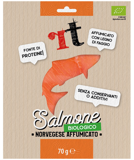 RT  SALMONE NORVEGESE BIO AFFUMICATI GR.70