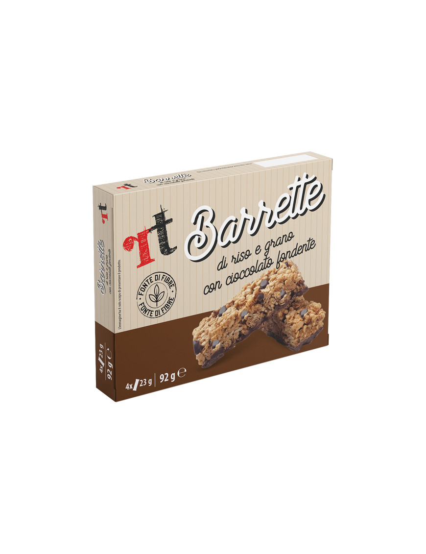 RT  BARRETTA RISO E GRANO CON CIOCCOLATO FOND.G.23X4