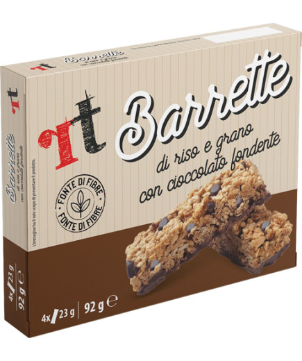 RT  BARRETTA RISO E GRANO CON CIOCCOLATO FOND.G.23X4