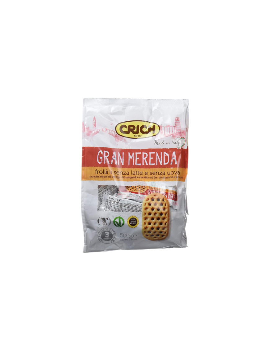 CRICH BISCOTTI GRAN MERENDA G.500 CLASSICO S/LATTE E S/UOVA