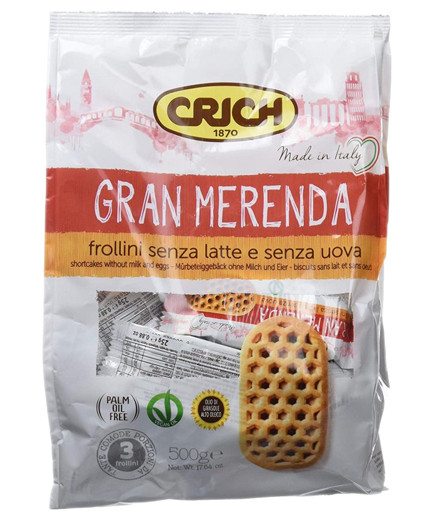 CRICH BISCOTTI GRAN MERENDA G.500 CLASSICO S/LATTE E S/UOVA