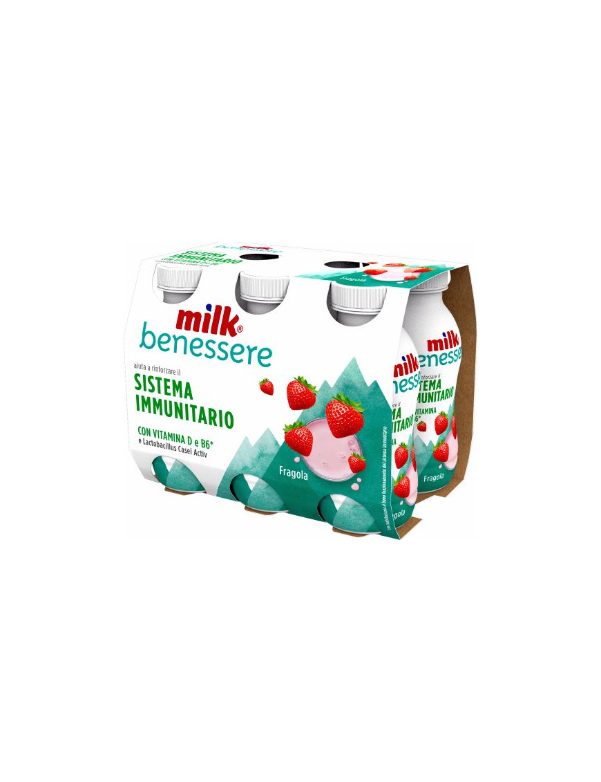 MILK DIFESE IMMUNITARIE G.100X6 FRAGOLA