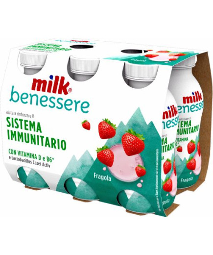 MILK DIFESE IMMUNITARIE G.100X6 FRAGOLA