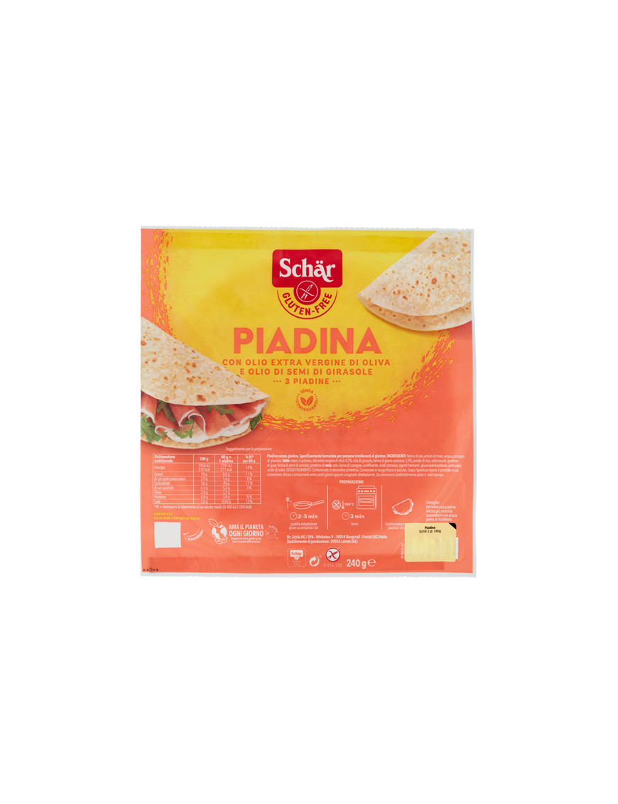 SCHAR PIADINA G.240  S/GLUTINE