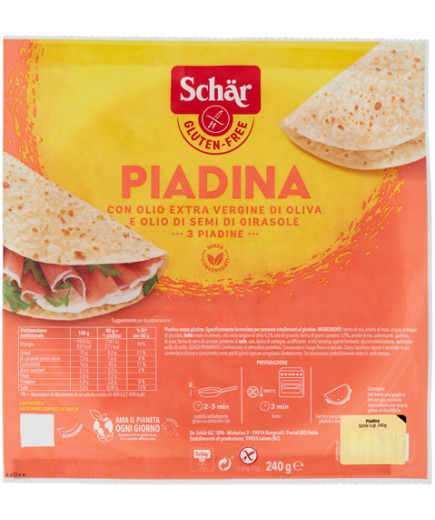 SCHAR PIADINA G.240  S/GLUTINE