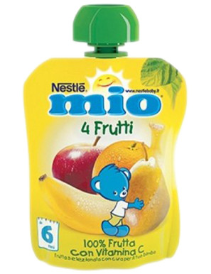 NESTLE' MIO POUCH SUCCO 4 FRUTTI G.90  DA 6 MESI IN SU