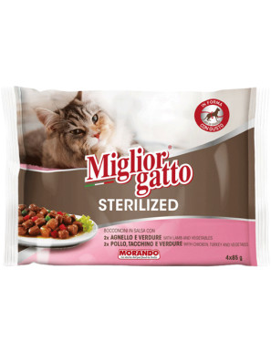 MORANDO MIGLIOR GATTO BOCCONCINI G.85X4 STER.AGNEL/VERD/TACC