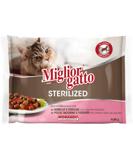 MORANDO MIGLIOR GATTO BOCCONCINI G.85X4 STER.AGNEL/VERD/TACC