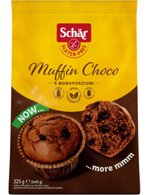 SCHAR MUFFIN CHOCO GR 225 S/GLUTINE