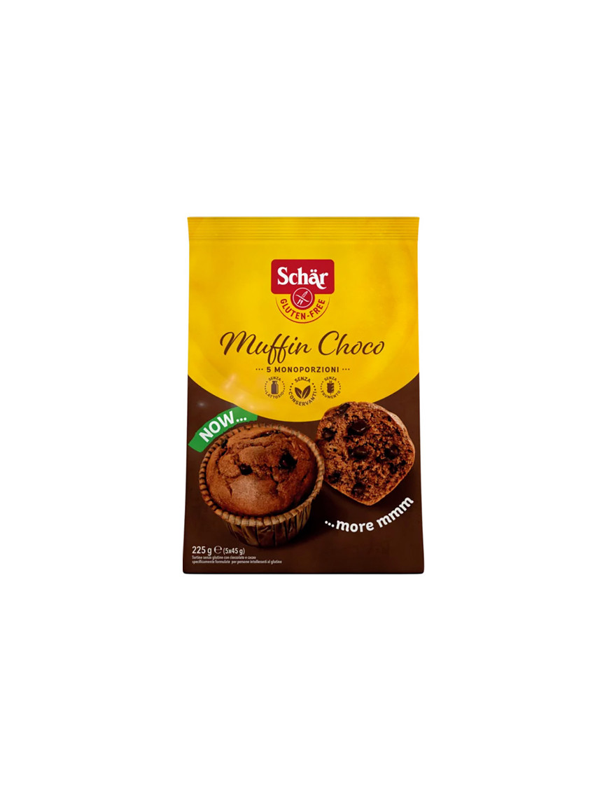 SCHAR MUFFIN CHOCO GR 225 S/GLUTINE