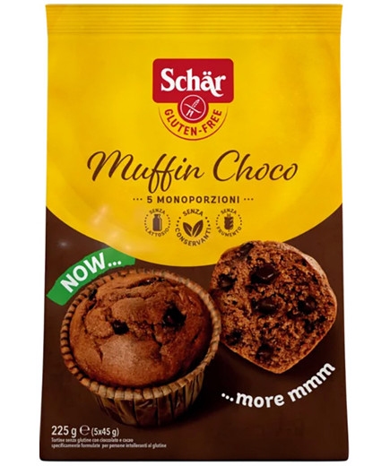 SCHAR MUFFIN CHOCO GR 225 S/GLUTINE