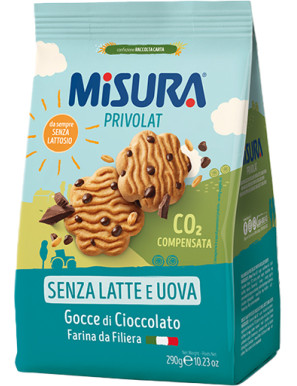 MISURA PRIVOLAT BISC. C/GOCCE CIOCCOLATO G.290 S/OLIO PALMA