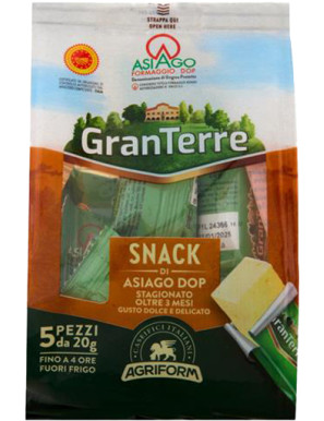 AGRIFORM ASIAGO DOP STAGIONATO SNACK G.20X5