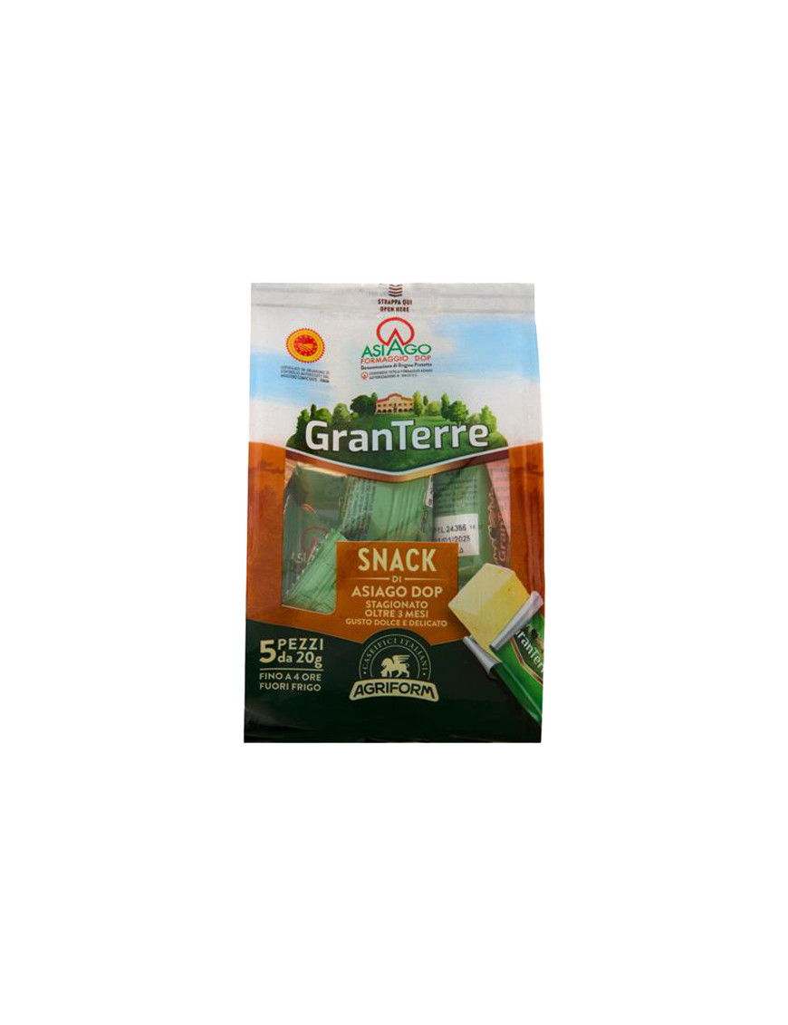 AGRIFORM ASIAGO DOP STAGIONATO SNACK G.20X5