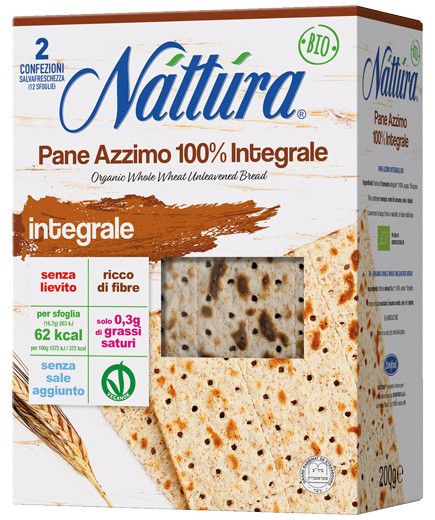 NATTURA PANE AZZIMO INTEGRALE BIO G.220