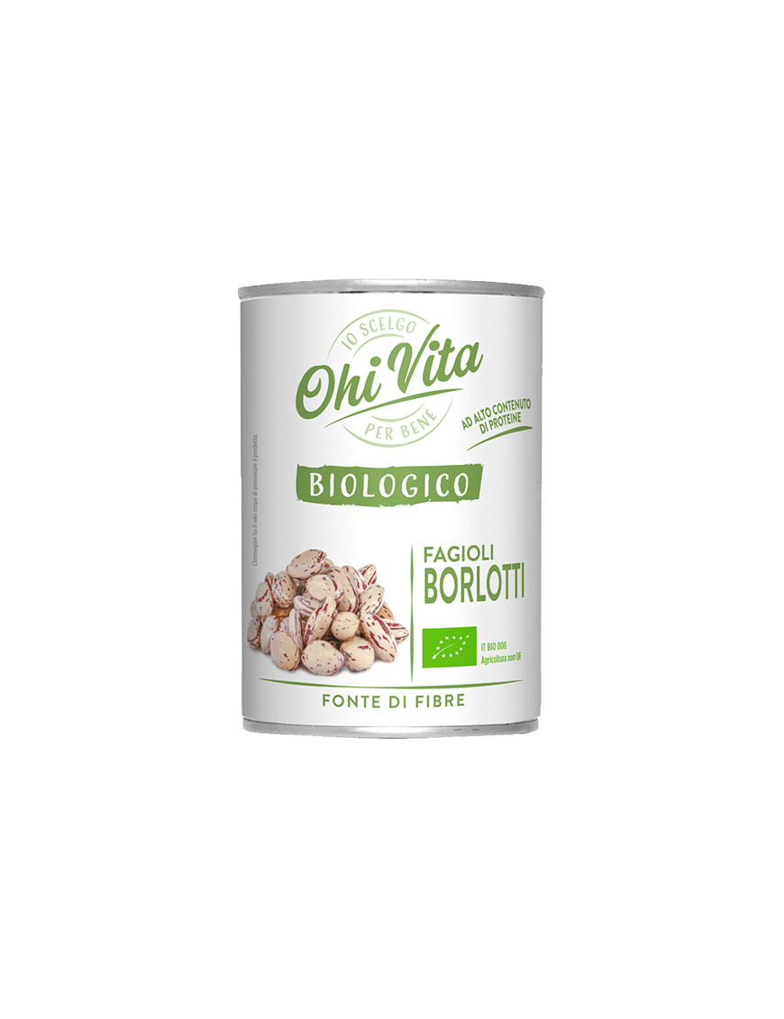 OHI VITA FAGIOLI BORLOTTI BIO LESSATI G.400 LATTA