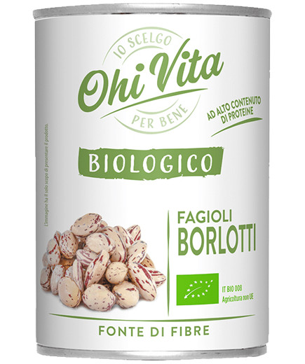 OHI VITA FAGIOLI BORLOTTI BIO LESSATI G.400 LATTA