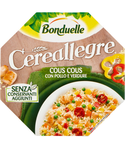 BONDUELLE CEREALLEGRE COUS COUS POLLO/VERDURE G.200      X8
