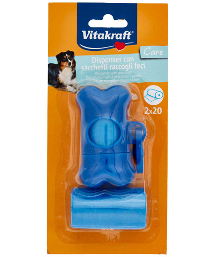 VITAKRAFT DISPENCER A FORMA DI OSSO C/40 BUSTINE        -DOG