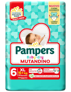 PAMPERS BABY DRY MUTANDINO EXTRALARGE SP TG.6 PZ.13