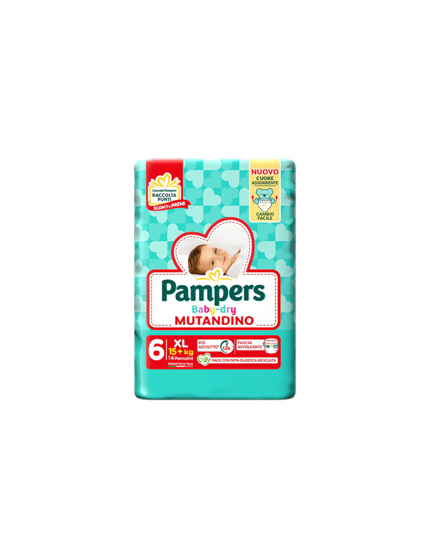 PAMPERS BABY DRY MUTANDINO EXTRALARGE SP TG.6 PZ.13