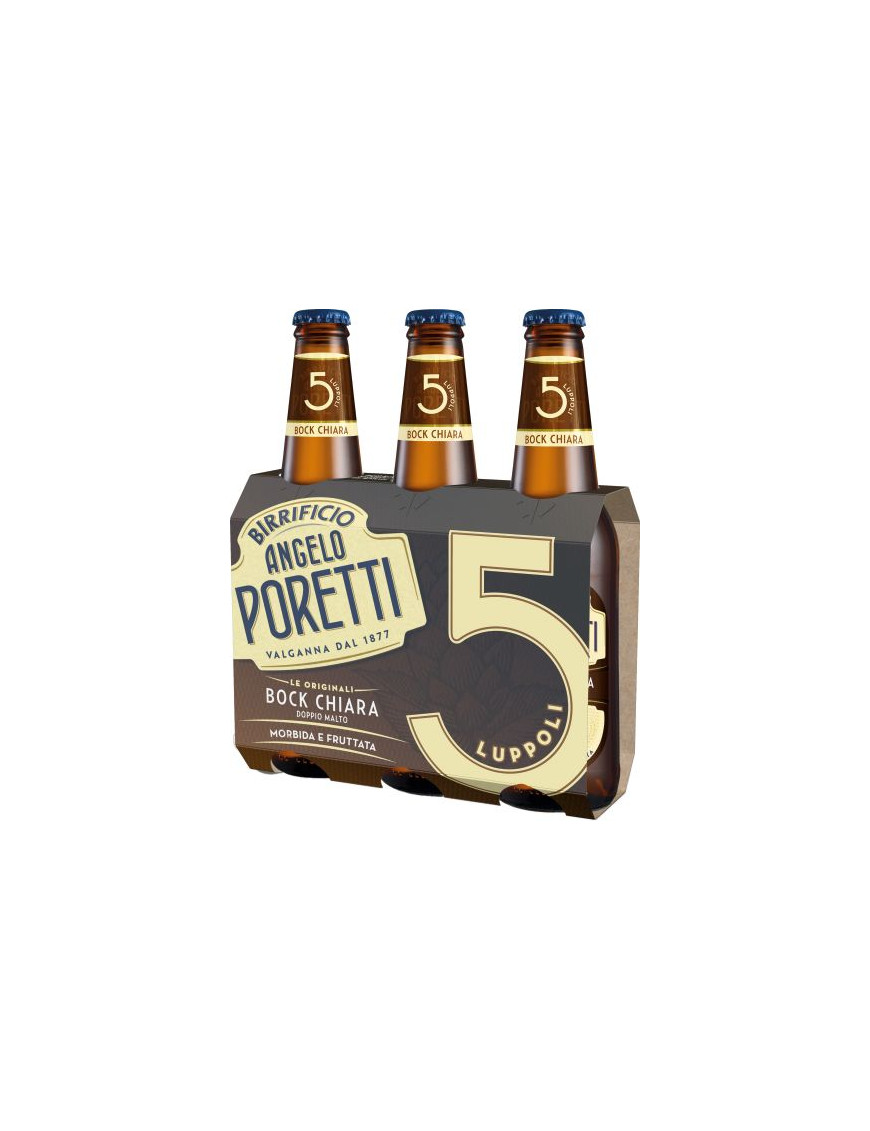 Poretti Birra 5 Luppoli cl.33X3