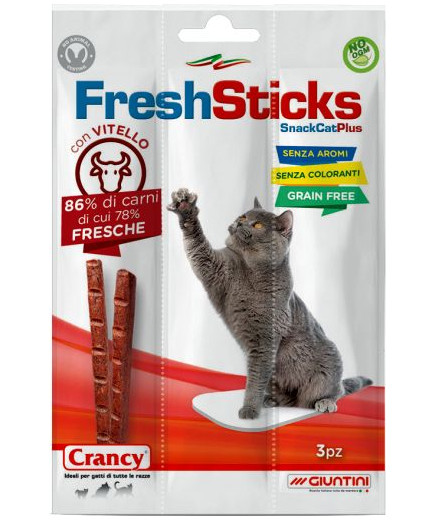 Crancy Fresh Sticks Snack manzo Gatto gr.15