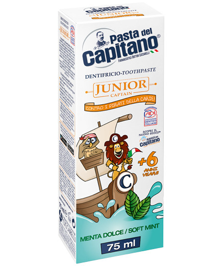 PASTA DEL CAPITANO DENT.JUNIOR ML.75