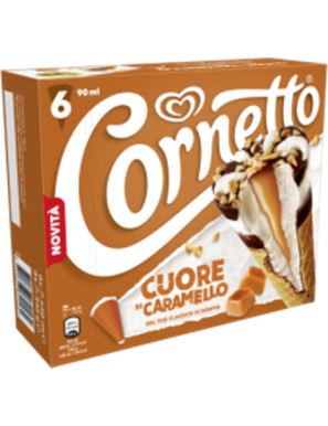 ALGIDA CORNETTO CUORE DI CARAMELLO X 6 G.342