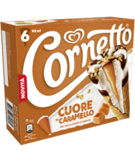 ALGIDA CORNETTO CUORE DI CARAMELLO X 6 G.342