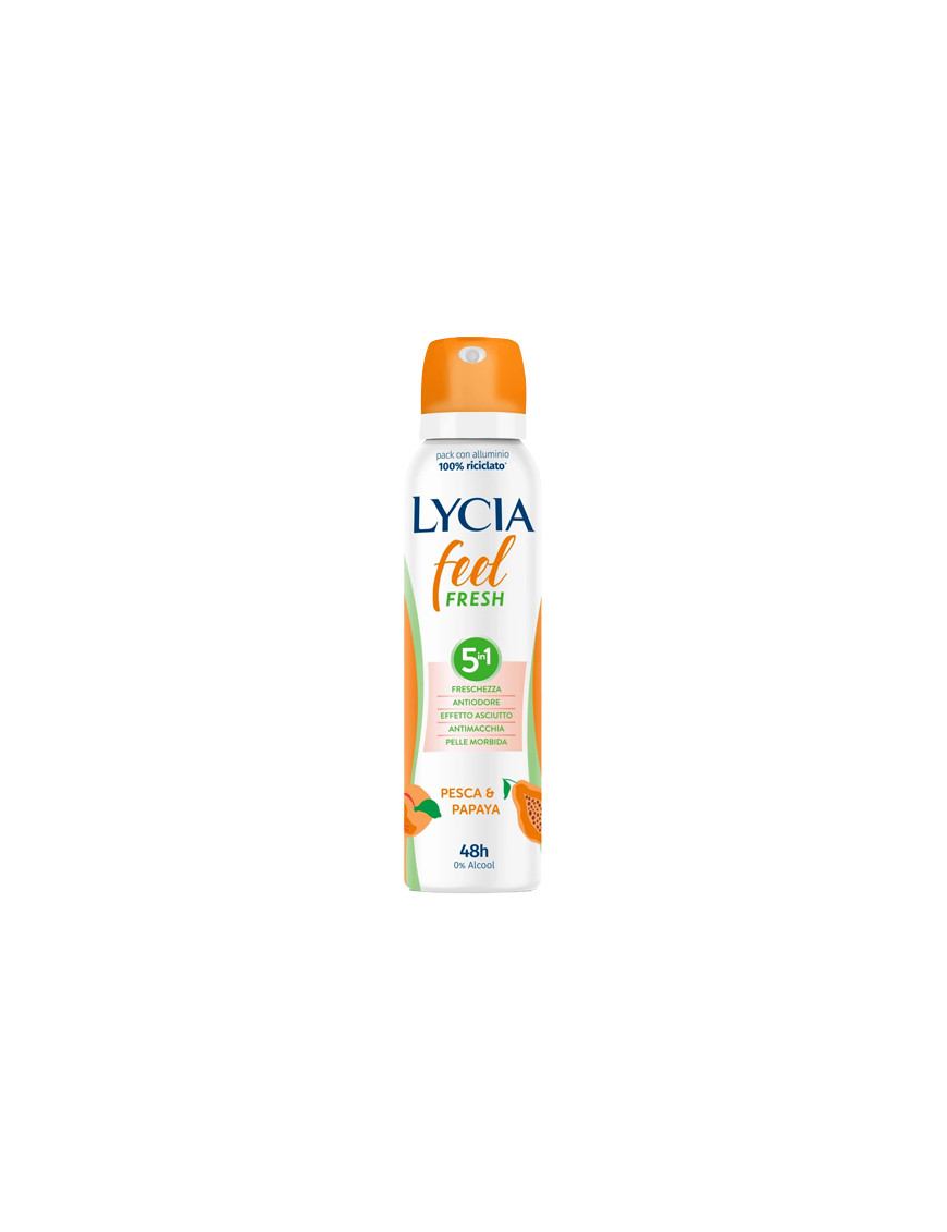 LYCIA DEO SPRAY FEEL FRESH PESCA & PAPAYA ML.150