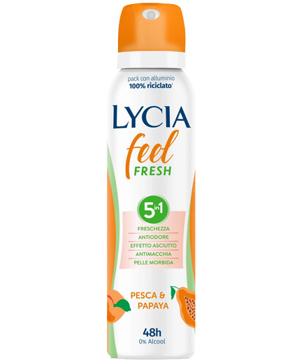 LYCIA DEO SPRAY FEEL FRESH PESCA & PAPAYA ML.150