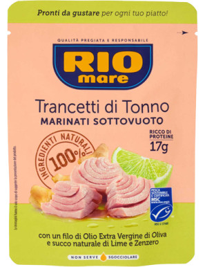 RIO MARE TRANCETTI DI TONNO LIME ZENZERO POUCH G.70
