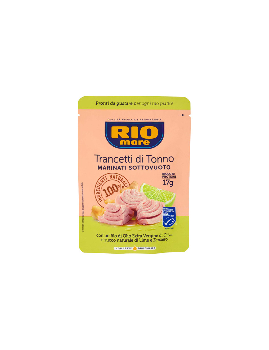 RIO MARE TRANCETTI DI TONNO LIME ZENZERO POUCH G.70