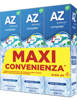 AZ DENT.COMPLETE PROTEZIONE E PULIZIA ML.65X3 (TRIPACCO)