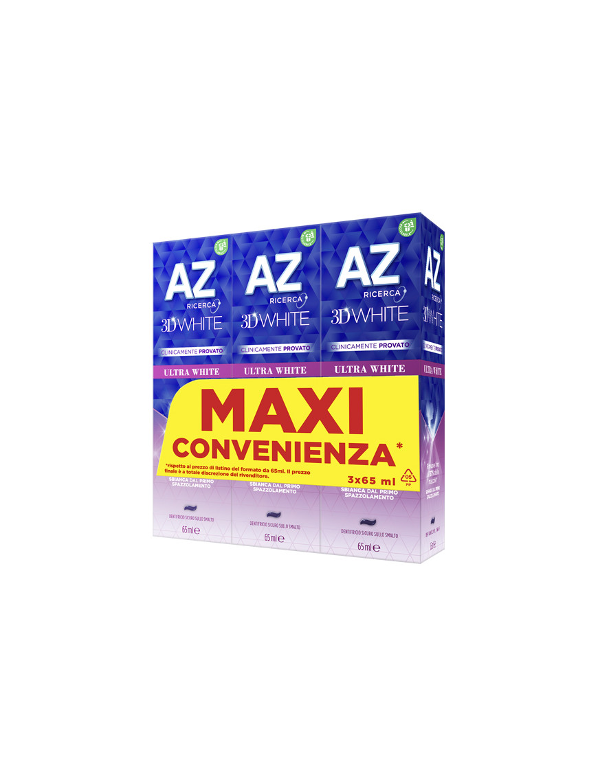 AZ DENT.3D ULTRA WHITE ML.65X3 (TRIPACCO)