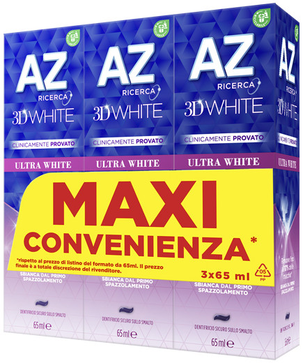AZ DENT.3D ULTRA WHITE ML.65X3 (TRIPACCO)