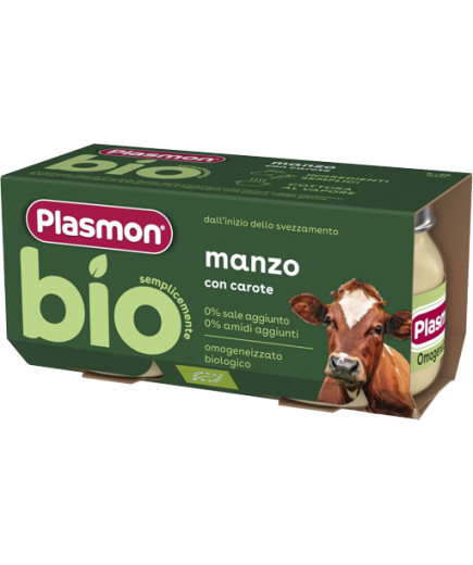 PLASMON BIO OMO MANZO G.80X2