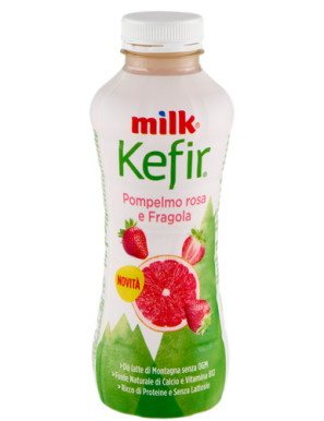 MILK KEFIR DA BERE POMPELMO ROSA E FRAGOLA G.480