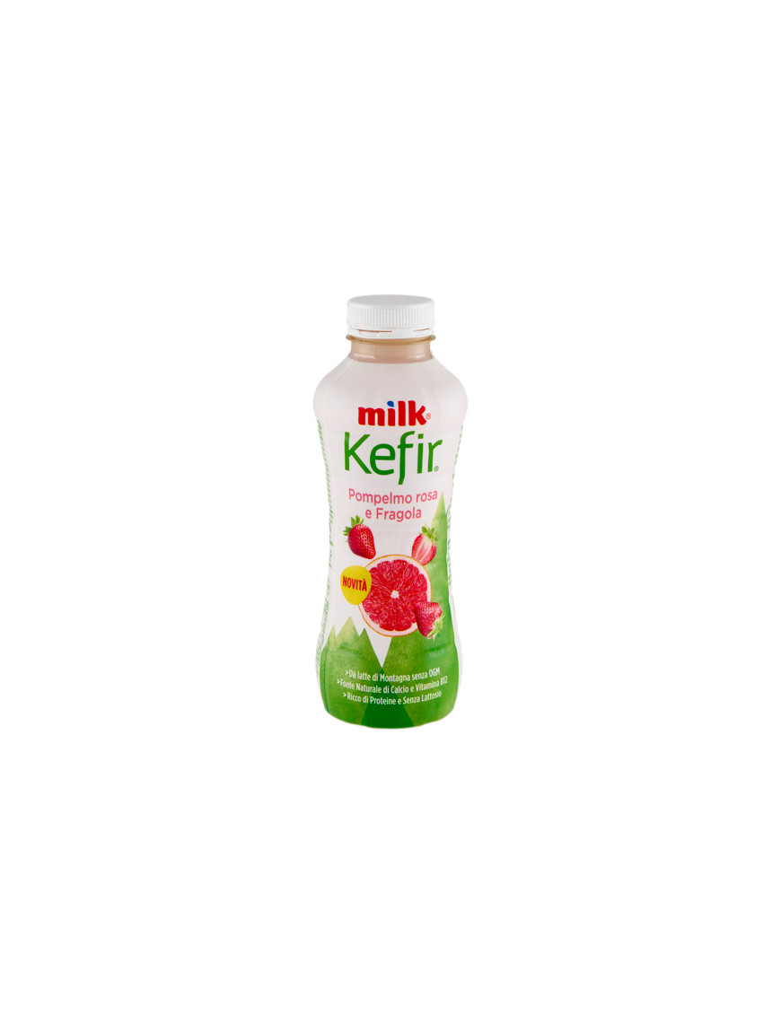 MILK KEFIR DA BERE POMPELMO ROSA E FRAGOLA G.480